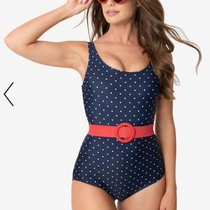One piece pinup style swimsuit
